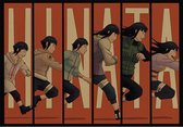 Poster - Naruto Hinata Run Anime - 35 X 51 Cm - Multicolor