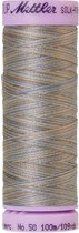 AMANN SILK-FINISH COTTON, MULTI-COLOR GAREN, GRIJS-BRUIN, 100M, COL. 9843, PER STUK