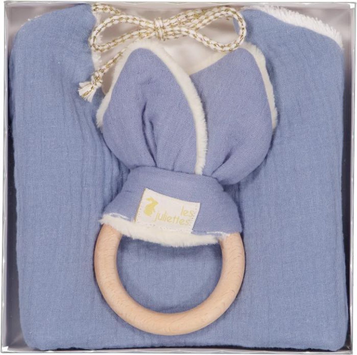 Goedkoopste Les Julliettes - Babybox - Bijtring Slab - Blauw