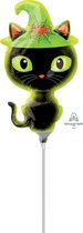 Mini Shape Black Kitty Foil Balloon A30 airfilled