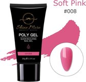 Shinemore Polygel Gel nagels 30 Gram Tube Solid Soft Pink