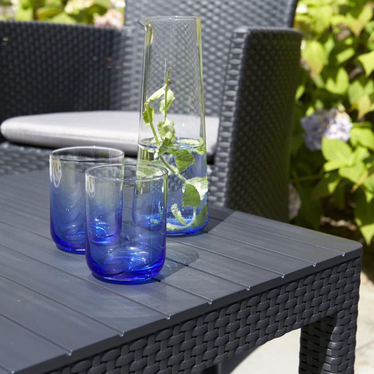 Allibert Lyon Verstelbare Tuintafel - 116x71,5x66/40 cm - Grafiet thumbnail 5
