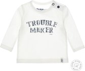 Dirkje Troublemaker Off-White Maat 56 Lange Mouw T-shirt N251 NOS