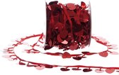 Lint van hartjes rood | 10m | Valentijn | verpakkingslint | geschenkverpakking | decoratie | huwelijk | jubileum | versiering | hobby | knutsel