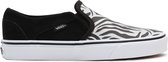 Vans WM Asher Dames Sneakers - Metallic Zebra Black/White - Maat 38