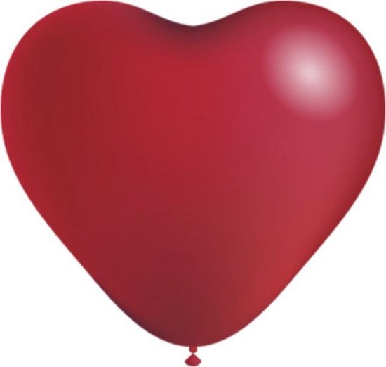 Fabs World ballonnen hart rood