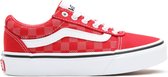 Vans YT Ward Sneakers - Checker Dot Red/White - Maat 32