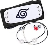 Naruto Hoofdband Ketting Ring / Headband Itachi - Cosplay - Necklace -  Verkleedkleren - Anime - Hidden Leaf - Carnaval  - Merchandise