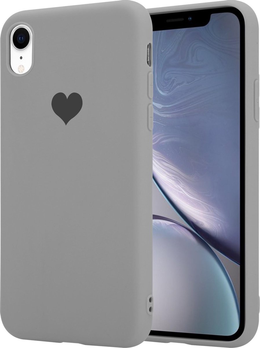 ShieldCase LOVE Silicone case geschikt voor Apple iPhone Xr - grijs