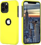 ShieldCase dubbellaags siliconen hoesje geschikt voor Apple iPhone 11 Pro - geel-zwart - Beschermhoesje - Shock proof Hardcase - Siliconen - TPU Case shockproof - Beschermhoes