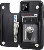 ShieldCase Wallet case geschikt voor Apple iPhone 12 / 12 Pro - 6.1 inch - zwart