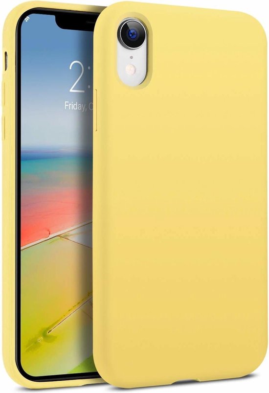 ShieldCase Coque en Siliconen adaptée pour Apple iPhone Xr - jaune | bol.com