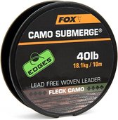 Fox Edges Submerge Camouflage Lead Free Woven Leader - 40lb - 10m - Camouflage