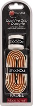 ShockOut Dual Pro Grip + Overgrip Padel | Wit/Oranje