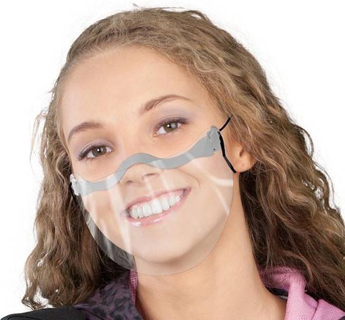 4 x Stuks - Spatmasker - Veiligheid Vizier- Gelaatsscherm- Hygiëne Veiligheid- Face shield- Spatmasker - Gelaatscherm - Beschermkap - mondkapje- Mondmasker- Herbruikbaar - Transparant Mondkapje.