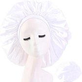 FRESHCOUPES - Silky Bonnet - Wit - Geschikt voor optimale bescherming van jouw haren