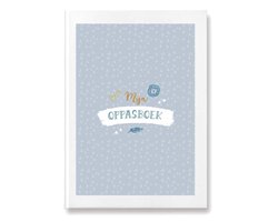 Maan Amsterdam Oppasboek - Mijn oppasboek - Blauw - Invulboek voor crèche - Kinderopvang - Oppas - heen en weer boekje - A5