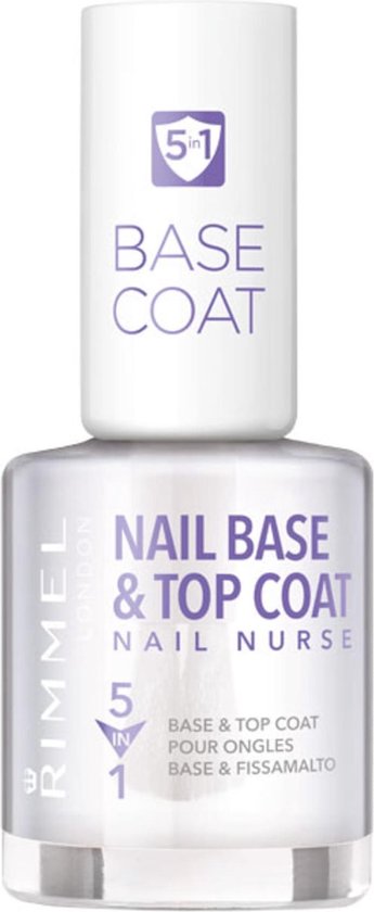 Rimmel London Nail Nurse Perfectional Nagellak 5-in-1 base and topcoat - Transparant