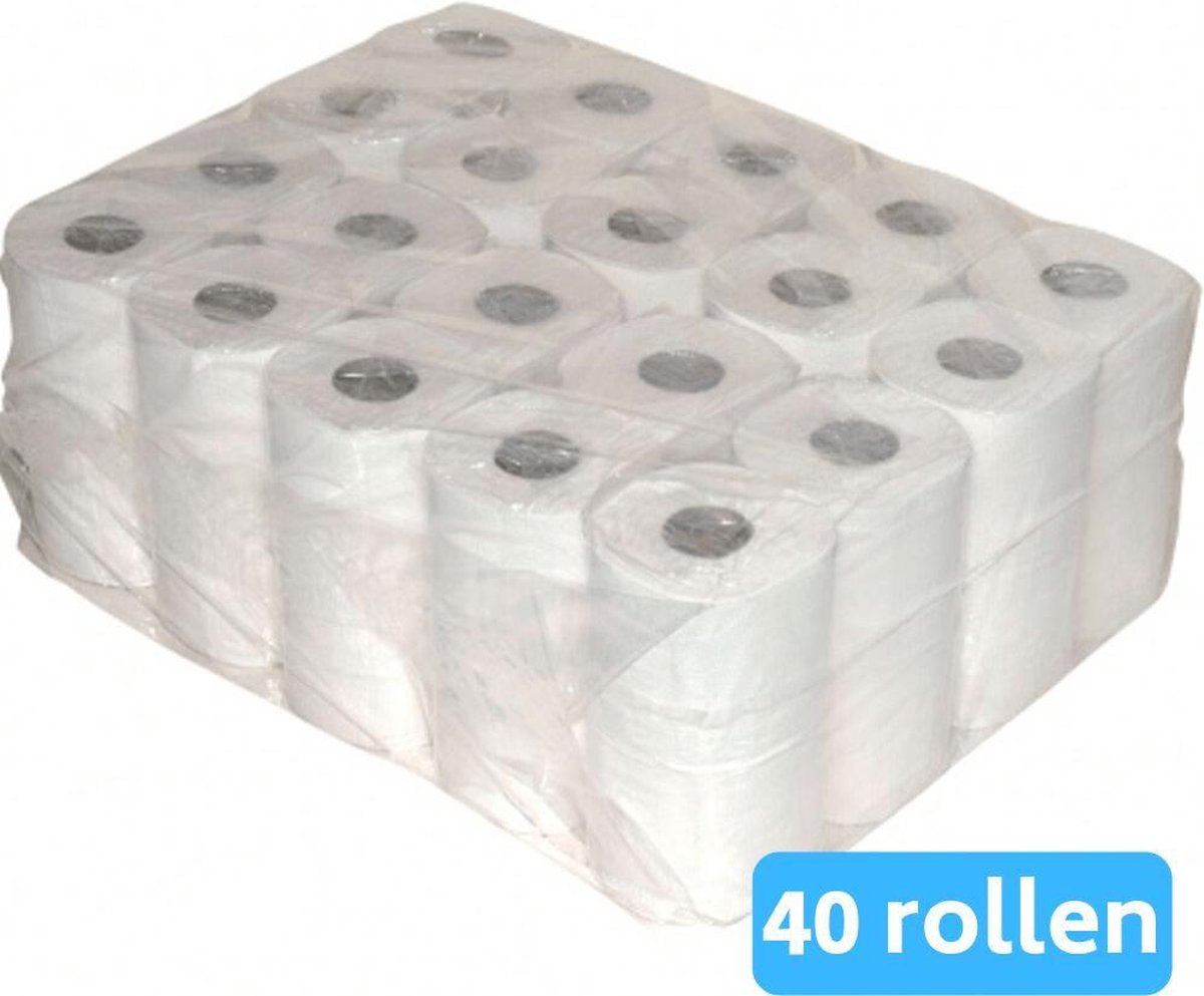 TOILETPAPIER TISSUE 40 ROLLEN 2 LAAGS 400 VEL