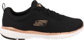 Skechers Flex Appeal 3.0-First Insight Dames Sneakers - Black/Rose Gold - Maat 42