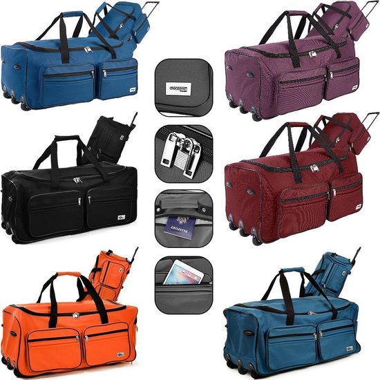 Orplast Solidstore Bedroller 29 liter op wielen grafisch en geel, 1