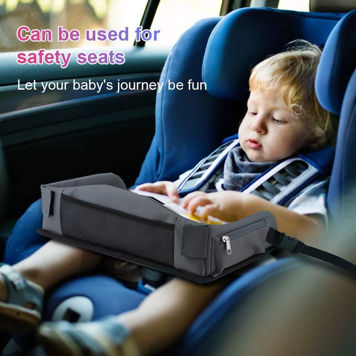 Suntac Tafel voor kinderen in de autostoel-dienblad voor reizen