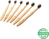 4+2 Bamboe Tandenborstels - Zero Waste - Vegan - Bamboo Toothbrushes