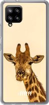 6F hoesje - geschikt voor Samsung Galaxy A42 -  Transparant TPU Case - Giraffe #ffffff