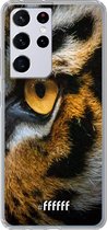 6F hoesje - geschikt voor Samsung Galaxy S21 Ultra -  Transparant TPU Case - Tiger #ffffff