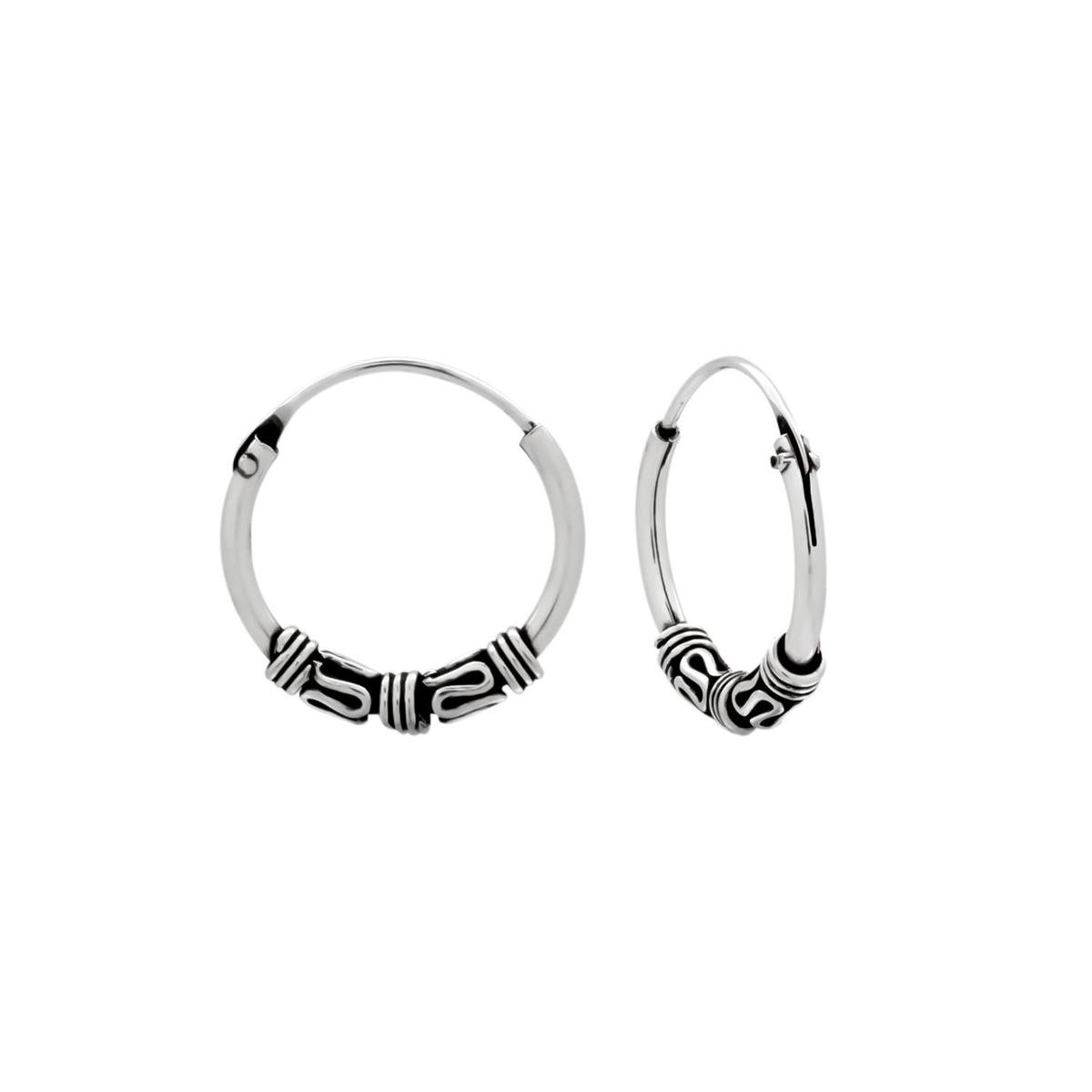 WeLoveSilver - zilveren bali oorringen - 14 mm - hypoallergeen