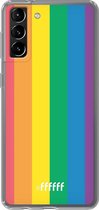 6F hoesje - geschikt voor Samsung Galaxy S21 Plus -  Transparant TPU Case - #LGBT #ffffff