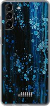 6F hoesje - geschikt voor Samsung Galaxy S21 -  Transparant TPU Case - Bubbling Blues #ffffff