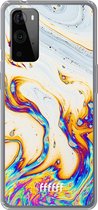 6F hoesje - geschikt voor OnePlus 9 Pro -  Transparant TPU Case - Bubble Texture #ffffff