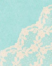 Ivory and Blue Lace Composition Notebook - Large Ruled Notebook - 8x10 Lined Notebook (Softcover Journal / Notebook / Diary)
