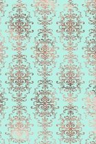 Rose Gold and Mint Composition Notebook - Small Unruled Notebook - 6x9 Blank Notebook (Softcover Journal / Notebook / Sketchbook / Diary)