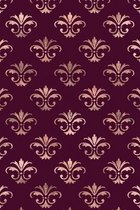 Rose Gold and Burgundy Composition Notebook - Small Unruled Notebook - 6x9 Blank Notebook (Softcover Journal / Notebook / Sketchbook / Diary)