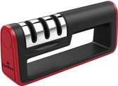 Dailiez Messenslijper - Zwart/Rood - Antislip - Messenslijper - Slijpen - 3 Standen