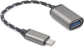 NÖRDIC USBC-N1172 USB-A OTG naar USB-C adapter - USB3.0, Zwart