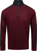Calvin Klein Bruce Half Zip Sweater Blackberry - XL