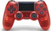 Draadloze Dualshock 4 V2 Controller geschikt voor Playstation PS4 - Crystal Rood