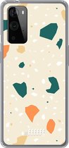 6F hoesje - geschikt voor OnePlus 9 Pro -  Transparant TPU Case - Terrazzo N°1 #ffffff