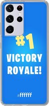 6F hoesje - geschikt voor Samsung Galaxy S21 Ultra - Transparant TPU Case - Battle Royale - Victory Royale #ffffff