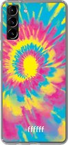 6F hoesje - geschikt voor Samsung Galaxy S21 -  Transparant TPU Case - Psychedelic Tie Dye #ffffff