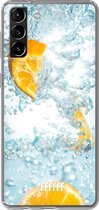 6F hoesje - geschikt voor Samsung Galaxy S21 -  Transparant TPU Case - Lemon Fresh #ffffff