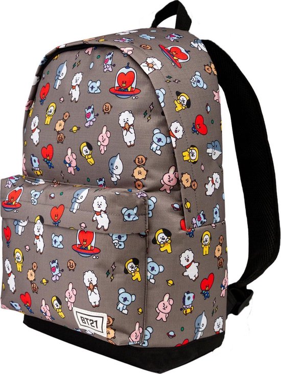 BT21/ BTS rugzak: Universtar - grijs - 43 cm | bol