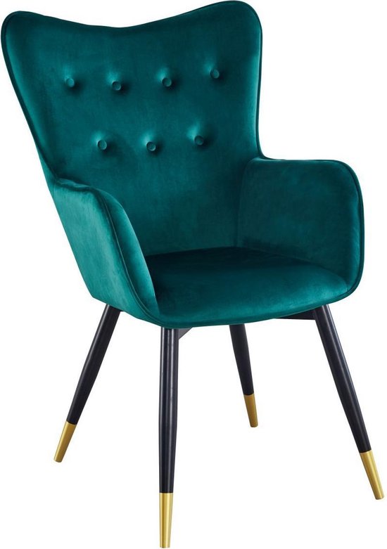 Interwonen - Fauteuil Romance - Velvet - Groen