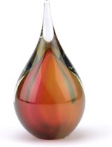 Kristalglas Mini Druppel Handgeblazen - Urn Voor As - 50 Ml - Roze-gold (gratis Vullen & Sluitplaatje) Urnen Ambachtelijk