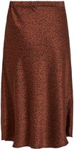 Vila VIKANAITAIA MIDI SKIRT - Tortoise Shell Brown