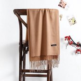 - Dunne - Stijlvol - Comfortabel - Sjaal - Pashmina - Unisex - Cashmere - Kasjmier - 200X70cm - Capuccino - Bruin -