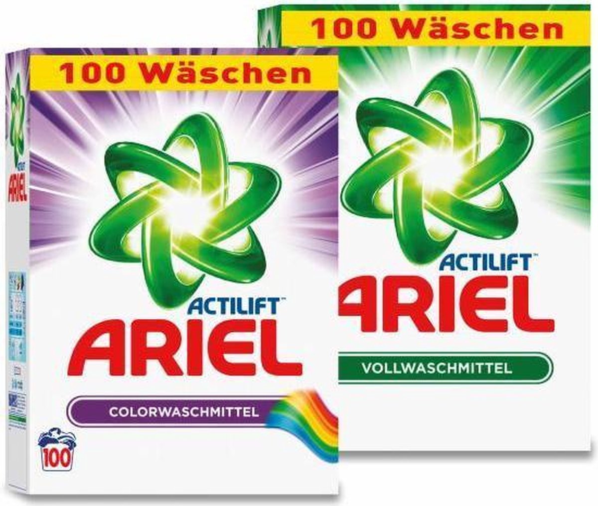 Ariel waspoeder combi Voordeelverpakking | 2 X 100 wasbeurten 2 X 6.5 ...